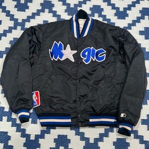 Vintage 90s Orlando Magic Starter Satin Jacket Size L NBA Basketball